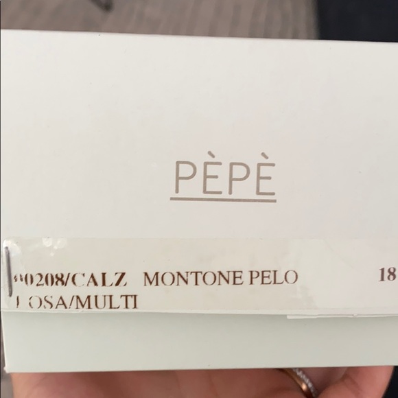 NEW PEPE INFANT FUZZY SLIPPER - Picture 2 of 5